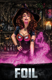 Aftermath #1 - FOIL, METAL & LEATHER "Three Witchy Women" CK Exclusive - Monte M. Moore