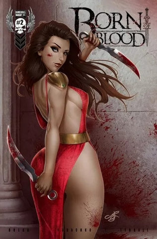 Born of Blood #2 - Kickstarter "Blades" Exclusive - SPOT FOIL - M.R. Gunn