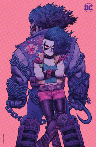 Crush & Lobo #1 - DC Team Variant - Foil Card Stock - Dan Hipp
