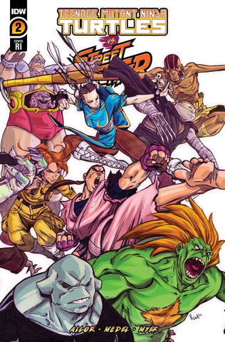 Teenage Mutant Ninja Turtles vs Street Fighter #2 - DAMAGED COPY - 1:25 Ratio Variant - Vincenzo Federici