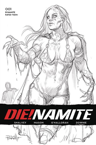 Die!Namite #1 - 1:50 Ratio B&W Variant - Lucio Parrillo