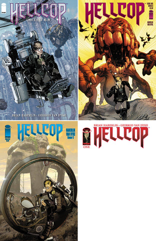Hellcop #1 - Cover A-D Bundle - 10/20/21 - Brian Haberlin, Geirrod Van Dyke