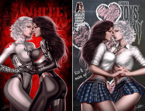 I Make Boys Cry #1 & White Widow #5 - Exclusive Metallic Foil Enhanced Variant Set - Ariel Diaz