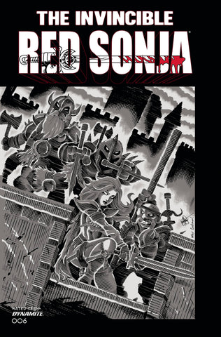 Invincible Red Sonja #6 - 1:11 Ratio Variant - TMNT Homage - Ken Haeser