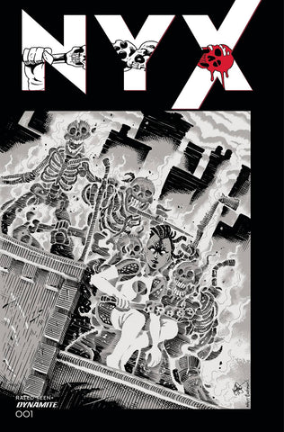 Nyx #1 - 1:11 Ratio Variant - TMNT Homage - Ken Haeser