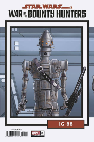 Star Wars: War of the Bounty Hunters #3 - 1:25 Ratio Trading Card Variant - John Cassaday