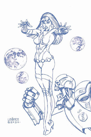 Vampirella: The Dark Powers #1 - 1:25 Ratio Virgin Variant - Joseph Michael Linsner