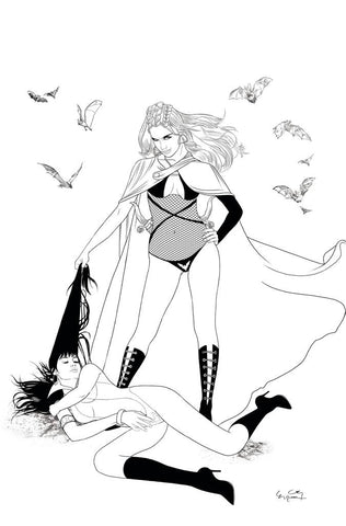 Vampirella #12 - 1:35 Ratio B&W Virgin Variant - Ergun Gunduz