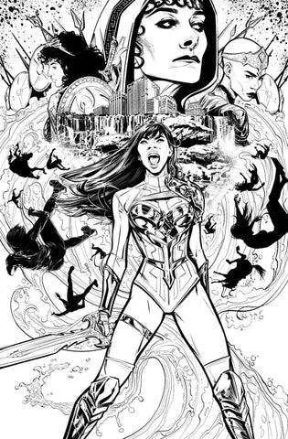 Wonder Girl #1 - 1:50 Ratio B&W Card Stock Variant - Joelle Jones