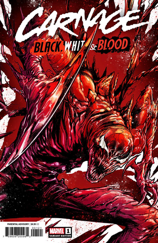 Carnage: Black, White & Blood #1 - 1:50 Ratio Variant - Marco Checchetto