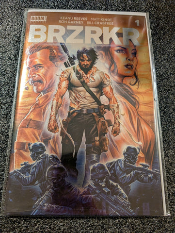 BRZRKR #1 Mark Brooks Foil Cover (BOOM! Studios February 2021) NM