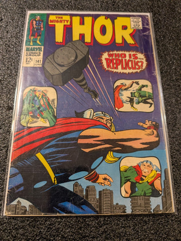 The Mighty Thor #141 (Marvel Comics June 1967) VG-