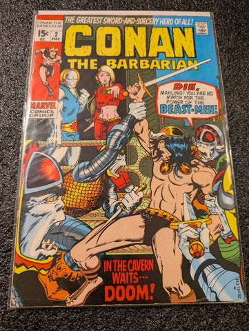 Conan The Barbarian #2 Barry Windsor-Smith Art Marvel 1970 FN-