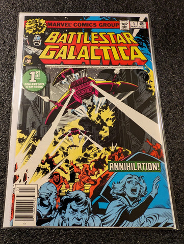 Battlestar Galactica #1 Marvel Comics 1978 Annihilation Newsstand Edition NM-