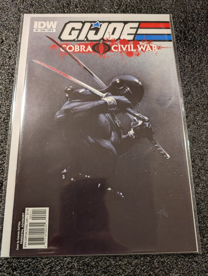 GI JOE COBRA CIVIL WAR #0 Dell'Otto Snake Eyes Variant Cover B IDW Comic 2011 NM