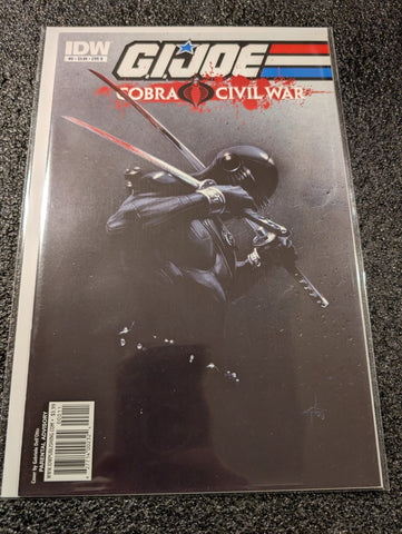 GI JOE COBRA CIVIL WAR #0 Dell'Otto Snake Eyes Variant Cover B IDW Comic 2011 NM