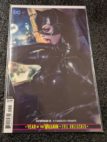 Catwoman #15 Stanley "Artgerm" Lau Cardstock Cover (DC Comics November 2019) NM