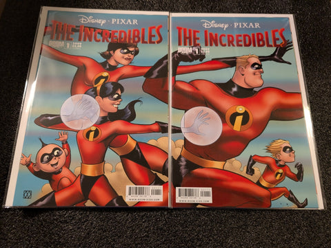 The Incredibles #1 Cover Variant A+B connecting set (BOOM! Studios) NM-