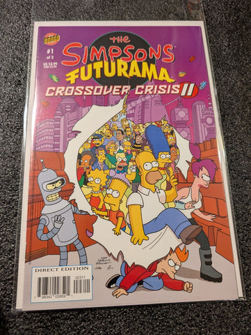 The Simpsons Futurama Crossover Crisis II #1 (Bongo Comics January 2005) NM