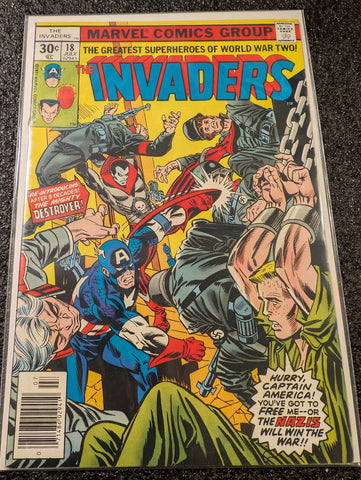 The Invaders #18 30 Cent Variant (Marvel Comics July 1977) VF+