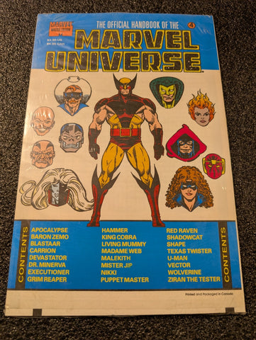 Official Handbook of the Marvel Universe #4 Sealed