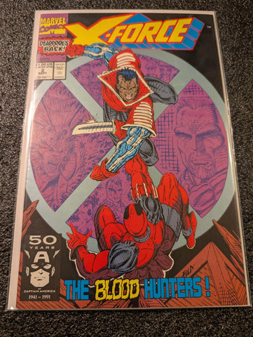 X-Force #2 (Marvel Comics September 1991) 2nd appearance of Deadpool NM-