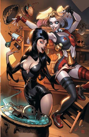 Harley Quinn X Elvira #1 - NYCC Exclusive - Alé Garza