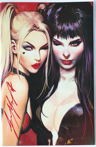 Harley Quinn X Elvira #1 - SIGNED NYCC CK Shared Exclusive - Sozomaika