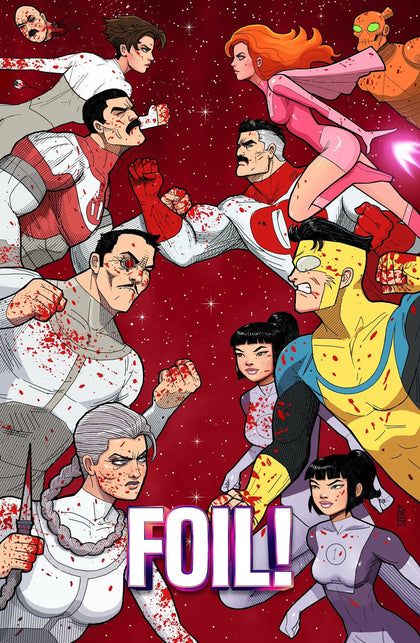 Invincible Returns #1 Facsimile - DAMAGED - MATTE FOIL CK Shared ALPHA Exclusive - Nathan Szerdy