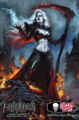 Lady Death: Sacrificial Annihilation #1 - "Hell Bringer" SDCC Exclusive - Monte Moore