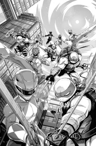 Mighty Morphin Power Rangers/Teenage Mutant Ninja Turtles III #1 - 1:10 Ratio Variant - Alessio Zonno