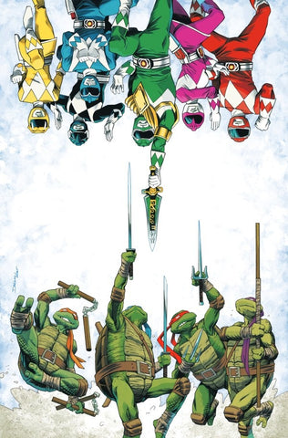 Mighty Morphin Power Rangers/Teenage Mutant Ninja Turtles III #1 - 1:50 Ratio Variant - Declan Shalvey