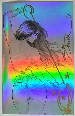Power Hour #1 - REMARKED CK Exclusive - Line Art & Foil - Dawn McTeigue