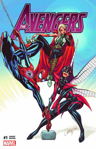 Avengers #1 - DAMAGED - Exclusive Variant - J. Scott Campbell