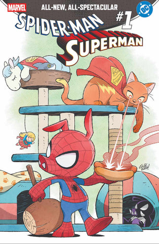 Marvel/DC: Spider-Man/Superman #1 - CK Shared ALPHA Exclusive - Gurihiru