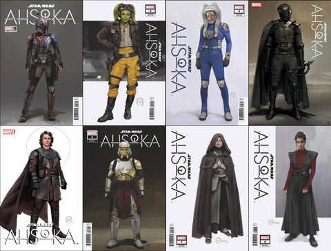 Star Wars: Ahsoka #1-#8 - 1:10 Ratio Variant Set - Concept Art