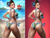 Street Fighter and Friends Swimsuit Special #1 2025 - Exclusive Variant - Josh Burns