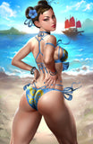 Street Fighter and Friends Swimsuit Special #1 2025 - Exclusive Variant - Josh Burns