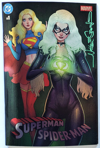 DC/Marvel Superman/Spider-Man #1 - SIGNED FOIL CK Shared ALPHA Exclusive - Nathan Szerdy