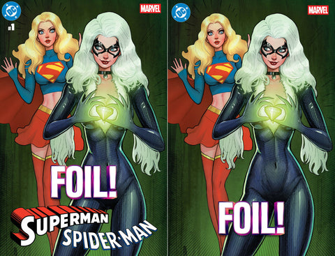 DC/Marvel Superman/Spider-Man #1 - FOIL CK Shared ALPHA Exclusive - Nathan Szerdy