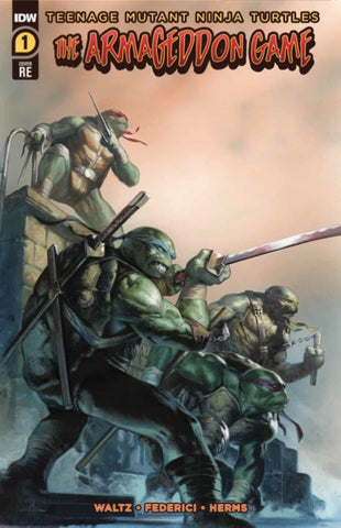 Teenage Mutant Ninja Turtles: The Armageddon Game #1 - Exclusive Variant - DAMAGED COPY - Gabriele Dell'Otto