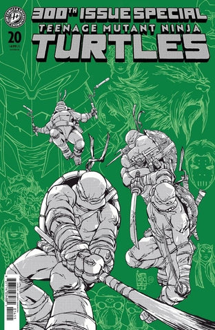 Teenage Mutant Ninja Turtles #20: 300th Issue Special - 1:100 Ratio Variant - Giuseppe Camuncoli