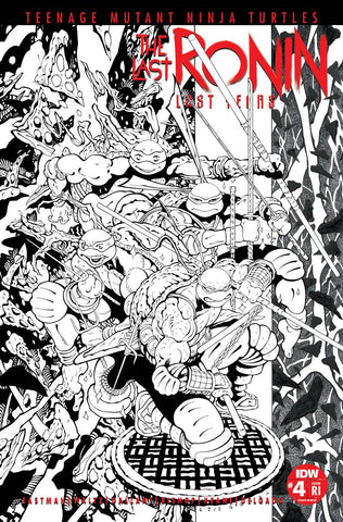 TMNT: The Last Ronin: The Lost Years #4 - 1:50 Ratio Variant - Tradd Moore