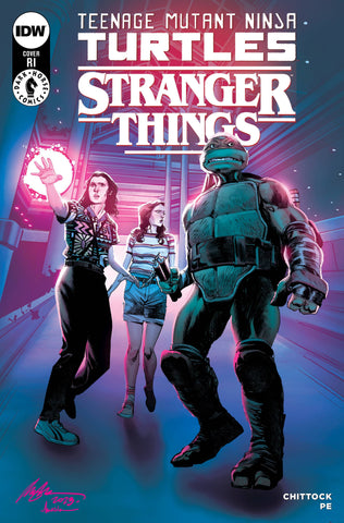 Teenage Mutant Ninja Turtles x Stranger Things #1 - 1:100 Ratio Variant - Rafael Albuquerque