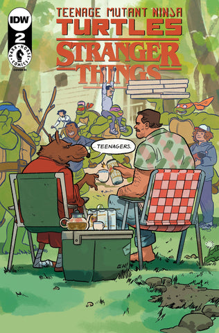 Teenage Mutant Ninja Turtles x Stranger Things #2 - 1:250 Ratio Variant - Erica Henderson