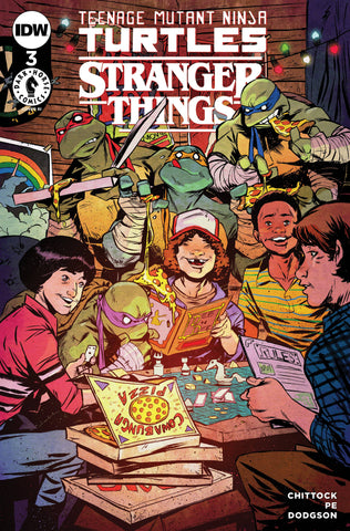 Teenage Mutant Ninja Turtles x Stranger Things #3 - 1:250 Ratio Variant - Sanford Greene