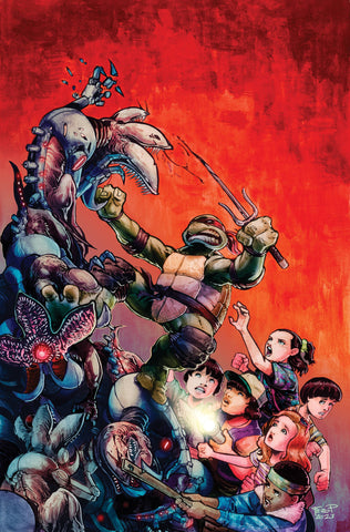 Teenage Mutant Ninja Turtles x Stranger Things #3 - 1:25 Ratio Variant - Fero Pe