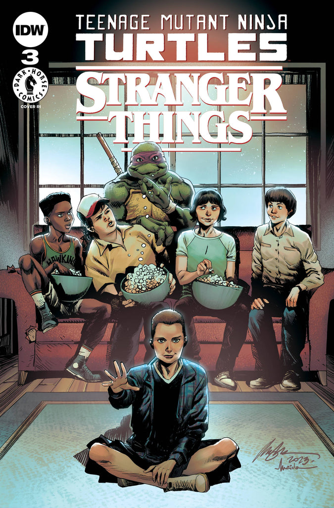 Tmnt Rise Alberto Teenage Mutant Ninja Turtles x Stranger Things #3 - 1:50 Ratio Variant ...