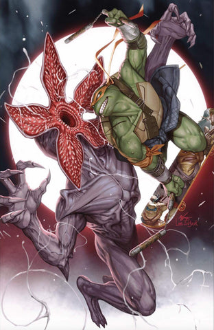 Teenage Mutant Ninja Turtles x Stranger Things #4 - CK Shared Exclusive - DAMAGED COPY - InHyuk Lee