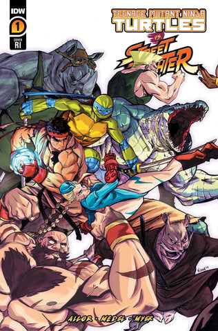 Teenage Mutant Ninja Turtles vs Street Fighter #1 - 1:25 Ratio Variant - Vincenzo Federici